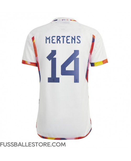 Günstige Belgien Dries Mertens #14 Auswärtstrikot WM 2022 Kurzarm